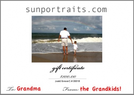 sunportraits.com | gift certficates